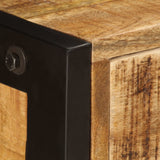 NNEVL Sideboard with 3 Drawers 110x35x75 cm Solid Mango Wood