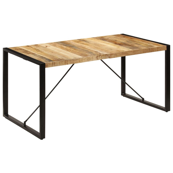 NNEVL Dining Table 160x80x75 cm Solid Mango Wood