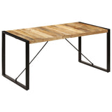 NNEVL Dining Table 160x80x75 cm Solid Mango Wood