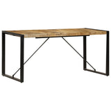 NNEVL Dining Table 160x80x75 cm Solid Mango Wood