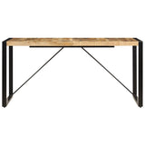 NNEVL Dining Table 160x80x75 cm Solid Mango Wood
