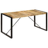 NNEVL Dining Table 160x80x75 cm Solid Mango Wood