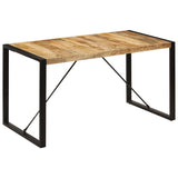 NNEVL Dining Table 140x70x75 cm Solid Mango Wood