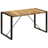 NNEVL Dining Table 140x70x75 cm Solid Mango Wood