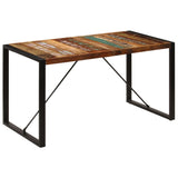 NNEVL Dining Table 140x70x75 cm Solid Reclaimed Wood