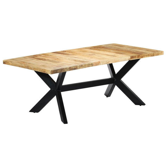 NNEVL Dining Table 200x100x75 cm Solid Mango Wood