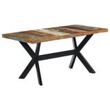 NNEVL Dining Table 160x80x75 cm Solid Reclaimed Wood