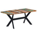 NNEVL Dining Table 160x80x75 cm Solid Reclaimed Wood