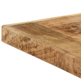 NNEVL Dining Table 140x70x75 cm Solid Rough Mango Wood
