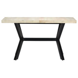 NNEVL Dining Table 140x70x75 cm Solid Bleached Mango Wood
