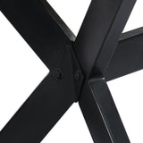 NNEVL Dining Table 140x70x75 cm Solid Bleached Mango Wood