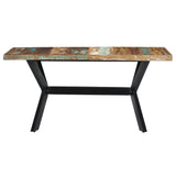 NNEVL Dining Table 140x70x75 cm Solid Reclaimed Wood