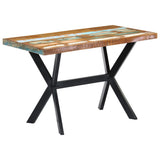 NNEVL Dining Table 120x60x75 cm Solid Reclaimed Wood