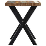 NNEVL Dining Table 120x60x75 cm Solid Reclaimed Wood