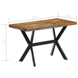 NNEVL Dining Table 120x60x75 cm Solid Reclaimed Wood