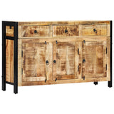 NNEVL Sideboard 120x35x76 cm Solid Mango Wood