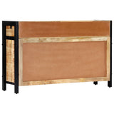 NNEVL Sideboard 120x35x76 cm Solid Mango Wood