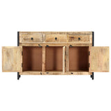 NNEVL Sideboard 120x35x76 cm Solid Mango Wood