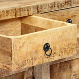NNEVL Sideboard 120x35x76 cm Solid Mango Wood