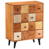 NNEVL Chest of Drawers 60x30x75 cm Solid Acacia Wood