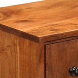 NNEVL Chest of Drawers 60x30x75 cm Solid Acacia Wood