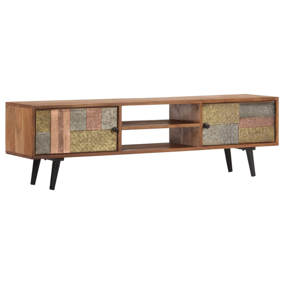 NNEVL TV Cabinet 140x30x40 cm Solid Acacia Wood
