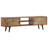 NNEVL TV Cabinet 140x30x40 cm Solid Acacia Wood