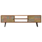 NNEVL TV Cabinet 140x30x40 cm Solid Acacia Wood