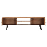NNEVL TV Cabinet 140x30x40 cm Solid Acacia Wood