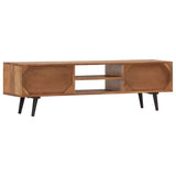 NNEVL TV Cabinet 140x30x40 cm Solid Acacia Wood