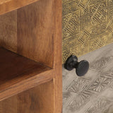 NNEVL TV Cabinet 140x30x40 cm Solid Acacia Wood
