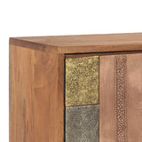 NNEVL TV Cabinet 140x30x40 cm Solid Acacia Wood