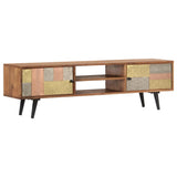 NNEVL TV Cabinet 140x30x40 cm Solid Acacia Wood