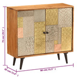 NNEVL Sideboard 80x30x75 cm Solid Acacia Wood