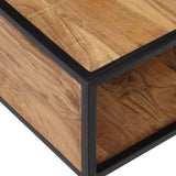 NNEVL Coffee Table 70x70x32 cm Solid Acacia Wood