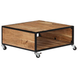NNEVL Coffee Table 70x70x32 cm Solid Acacia Wood
