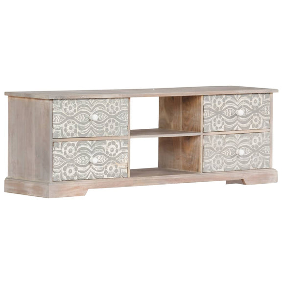 NNEVL TV Cabinet 120x30x40 cm Solid Acacia Wood