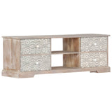 NNEVL TV Cabinet 120x30x40 cm Solid Acacia Wood