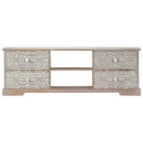 NNEVL TV Cabinet 120x30x40 cm Solid Acacia Wood