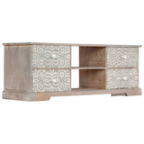 NNEVL TV Cabinet 120x30x40 cm Solid Acacia Wood