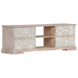NNEVL TV Cabinet 120x30x40 cm Solid Acacia Wood