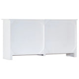 NNEVL Sideboard Handmade White 140x30x70 cm Solid Acacia Wood