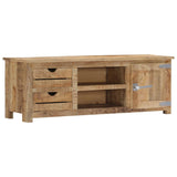 NNEVL TV Cabinet 120x30x40 cm Solid Mango Wood