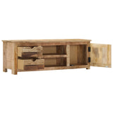 NNEVL TV Cabinet 120x30x40 cm Solid Mango Wood
