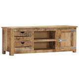 NNEVL TV Cabinet 120x30x40 cm Solid Mango Wood