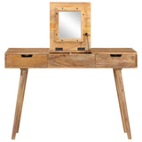 NNEVL Dressing Table 112x45x76 cm Solid Mango Wood