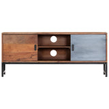 NNEVL TV Cabinet 120x30x49 cm Solid Acacia Wood