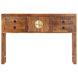 NNEVL Console Table 120x30x80 cm Solid Acacia Wood