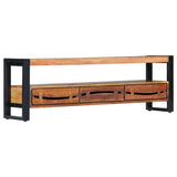 NNEVL TV Cabinet 140x30x45 cm Solid Acacia Wood
