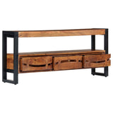 NNEVL TV Cabinet 140x30x45 cm Solid Acacia Wood